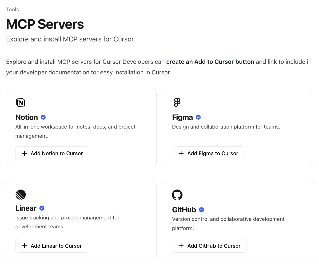 Cursor MCP Servers